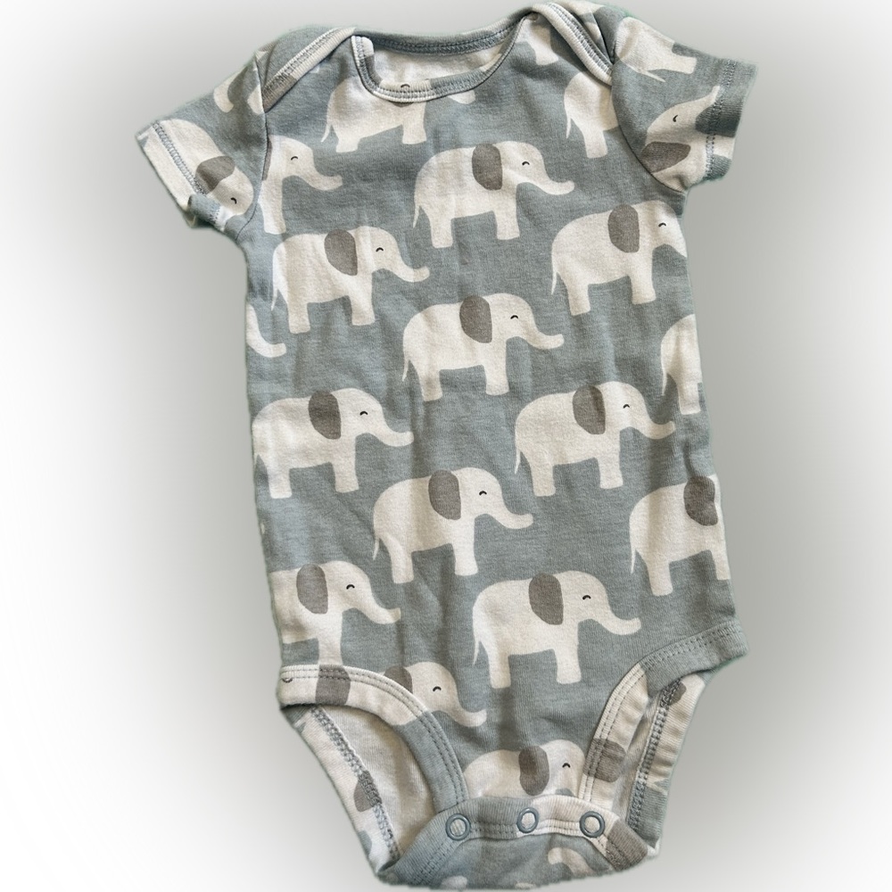 Carters Elephant Onesie 6 Months